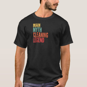 Het schoonmaken van Man Myth Cleaning Legend Ragla T-shirt