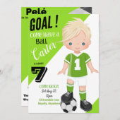 Het schoppen van 1 de Kaart van de Uitnodiging van (Voorkant / Achterkant)