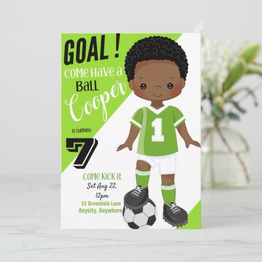 Het schoppen van de Kaart van de Uitnodiging van B (Staand voorkant)