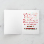 Het schor Wenskaart van Kerstmis Feestdagen Kaart (Binnen)