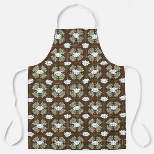 Het Schort Lotus All-Over Print (Voorkant)