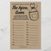 Het Schort vrijgezellenfeest engelse spaanse spel (Voorkant)