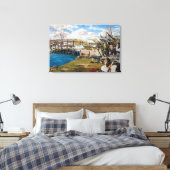 Het Schot dat over de hele Wereld te Horen was Sla Canvas Afdruk (Insitu (Slaapkamer))