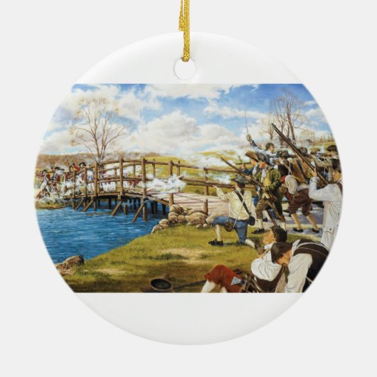 Het schot 'om de Wereld Domenick D'Andrea wordt Keramisch Ornament (Achterkant)