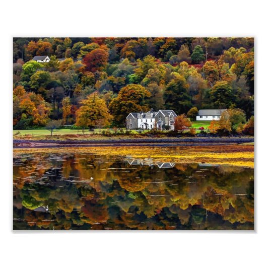 Het Schotse hooglandschap in Argyll Foto Afdruk (Voorkant)