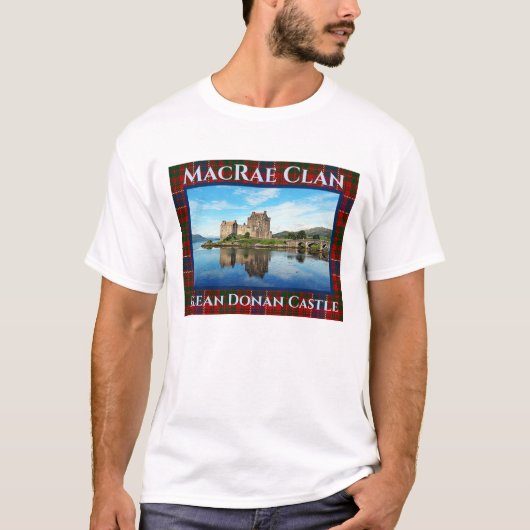 Het Schotse kasteel van de Donan Eilean MacRae Cla T-shirt (Voorkant)