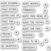 Het schrapen van het Journaling Woorden en Zetters Sticker (Voorkant)