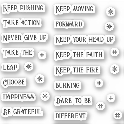 Het schrapen van het Journaling Woorden en Zetters Sticker (Voorkant)