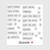 Het schrapen van het Journaling Woorden en Zetters Sticker (Vel)