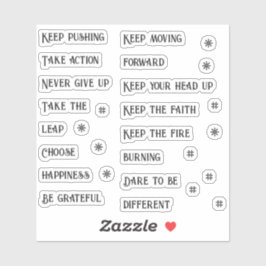 Het schrapen van het Journaling Woorden en Zetters Sticker