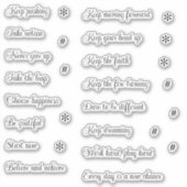 Het schrapen van het Journaling Woorden en Zetters Sticker (Voorkant)