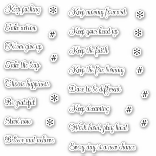 Het schrapen van het Journaling Woorden en Zetters Sticker (Voorkant)