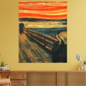Het Schreeuw Masterpiece Schilderij van Edvard Mun Canvas Afdruk (Insitu (Woonkamer))