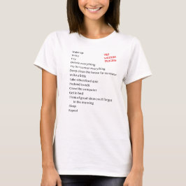 Het schrijfproces t-shirt