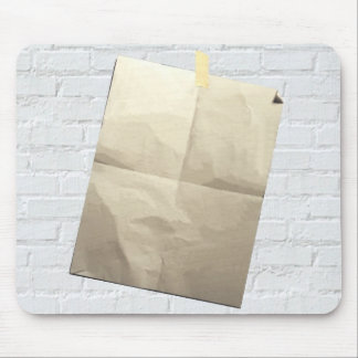 Het schrijven is op de wand Muismat leeg