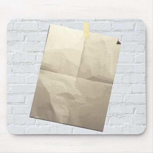 Het schrijven is op de wand Muismat leeg (Voorkant)