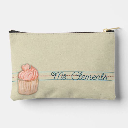 Het schrijven Praktijk Notitieboek Papier Cupcake Etui (Achterkant)