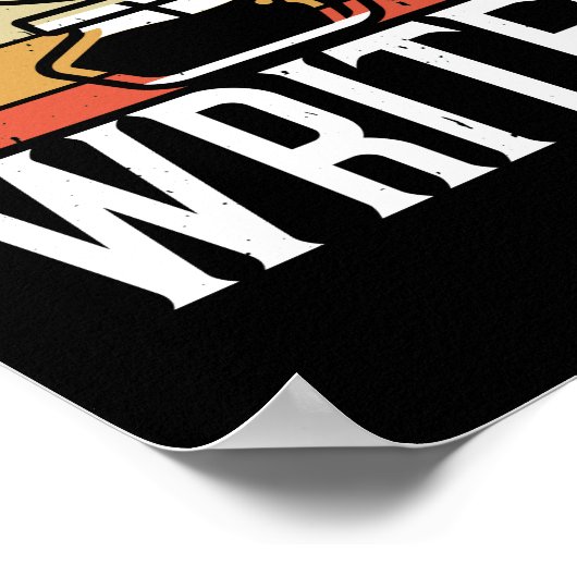 Het schrijven van de Gepubliceerde Schrijver van h Poster (Hoek)