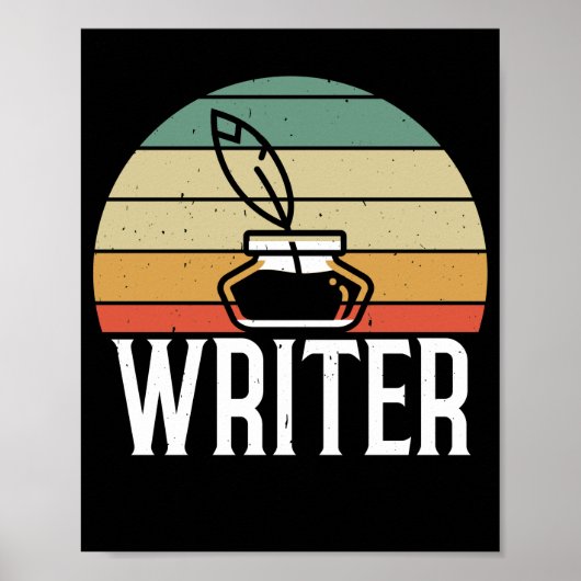 Het schrijven van de Gepubliceerde Schrijver van h Poster (Voorkant)