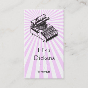 Het Schrijven van het type de Uitbarsting van de Visitekaartje