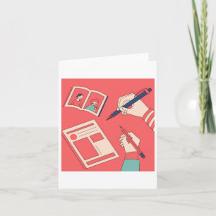 Het schrijven van kleurrijke expressieve digitale  kaart