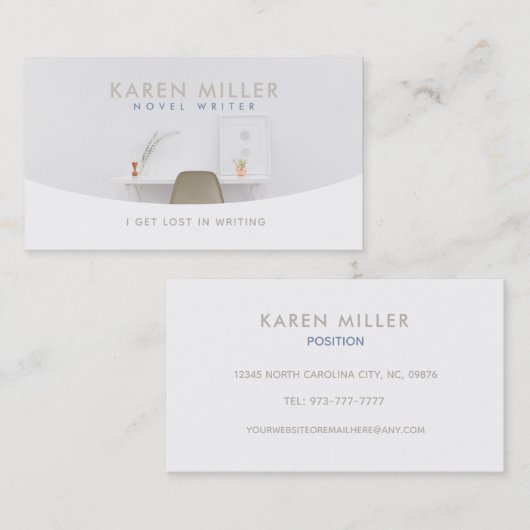 Het schrijven van Slogans Visitekaartjes (Voorkant / Achterkant)