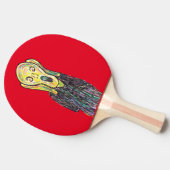 Het schrikbeeld pingelt pongtafeltennis tafeltennisbatje (Zijkant)