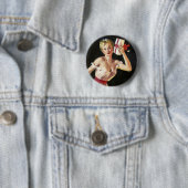 Het schudden van de Cadeaus duikt omhoog Ronde Button 5,7 Cm (In situ)