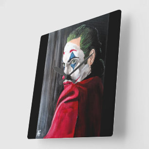 Het schurkenschilderij van Alfred Fox Vierkante Klok