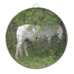 Het schuwe Witte Dartboard van het Paard Dartbord