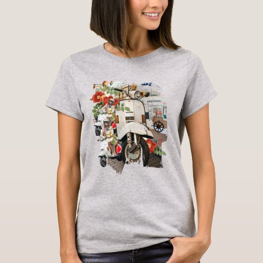 Het  Scooter Collage T-shirt (Voorkant)