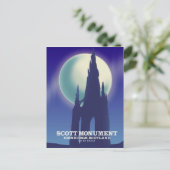 Het Scott Monument, Edinburgh,Schotland Briefkaart (Staand voorkant)