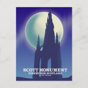 Het Scott Monument, Edinburgh,Schotland Briefkaart