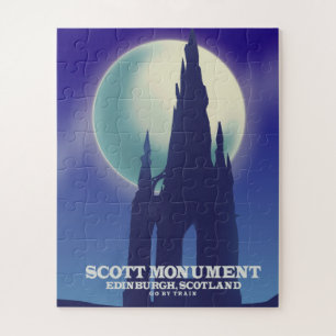 Het Scott Monument, Edinburgh,Schotland Legpuzzel