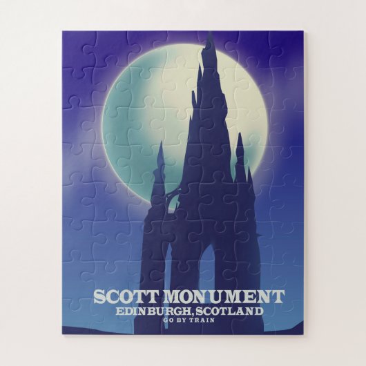 Het Scott Monument, Edinburgh,Schotland Legpuzzel (Verticaal)