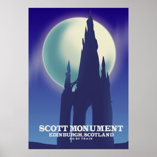 Het Scott Monument, Edinburgh,Schotland Poster (Voorkant)
