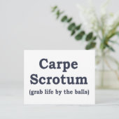 Het Scrotum van Carpe Briefkaart (Staand voorkant)