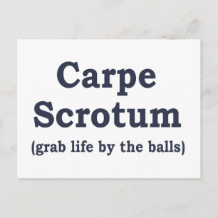 Het Scrotum van Carpe Briefkaart
