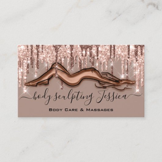 Het Sculpting van de Zorg van het lichaam QRCode R Visitekaartje (Voorkant)