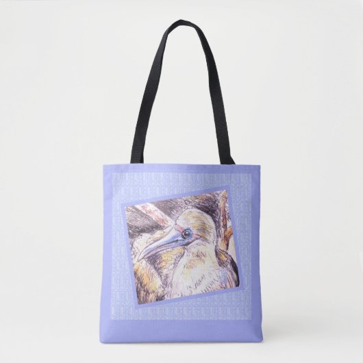 Het 'Seabird' All-Over-Print Schouder Tas (Voorkant)