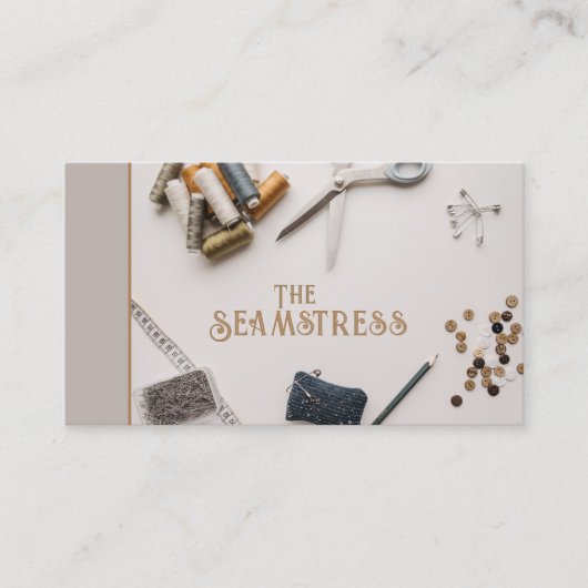 Het Seamstress Visitekaartje (Voorkant)