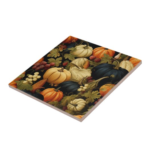 Het seizoen herfst tegeltje (Zijkant)