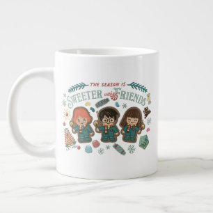 Het seizoen is leuker met vrienden grote koffiekop