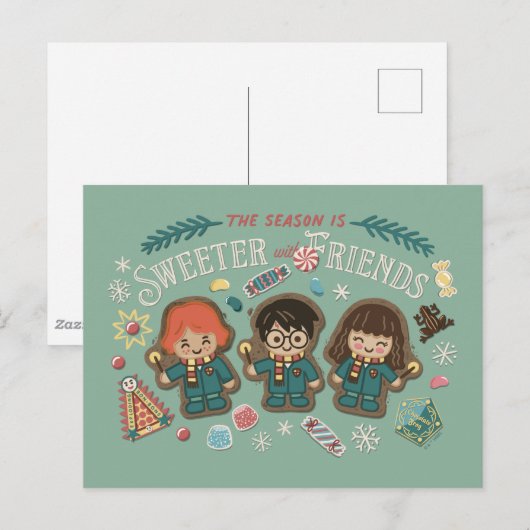 Het seizoen is mooier met vrienden briefkaart (Voorkant / Achterkant)