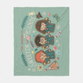 Het seizoen is mooier met vrienden fleece deken (Voorkant)