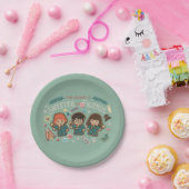 Het seizoen is mooier met vrienden papieren bordje (Feest)