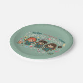 Het seizoen is mooier met vrienden papieren bordje (Gekanteld)