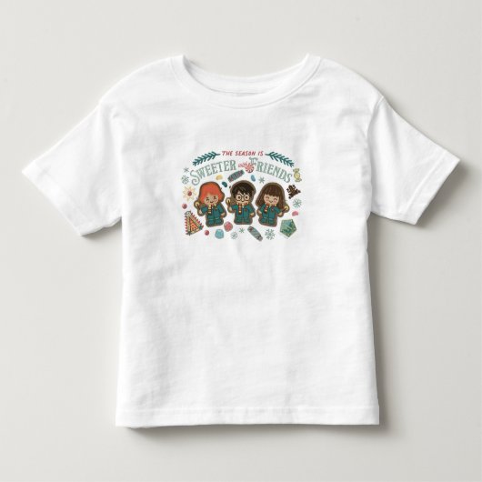 Het seizoen is zoeter met vrienden kinder shirts (Voorkant)