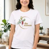 Het Seizoen Kerstbessen Bella Canvas Kerstmis Tri-Blend Shirt