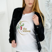 Het Seizoen Kerstbessen Bella Canvas Kerstmis Tri-Blend Shirt